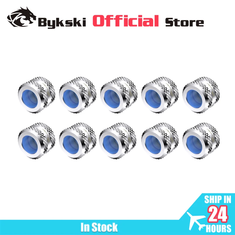 Bykski-water Cooling Fitting para Tubo Rígido Acessórios de Computador Encaixe de Tubo Rígido 12 mm 14 mm 16 mm g1 10 Peças por Lote