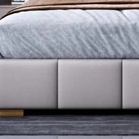Chambre à coucher Type italien lit moderne esthétique Double rangement têtes De lit multifonction Cama De Lujo Para dortoir meubles 4