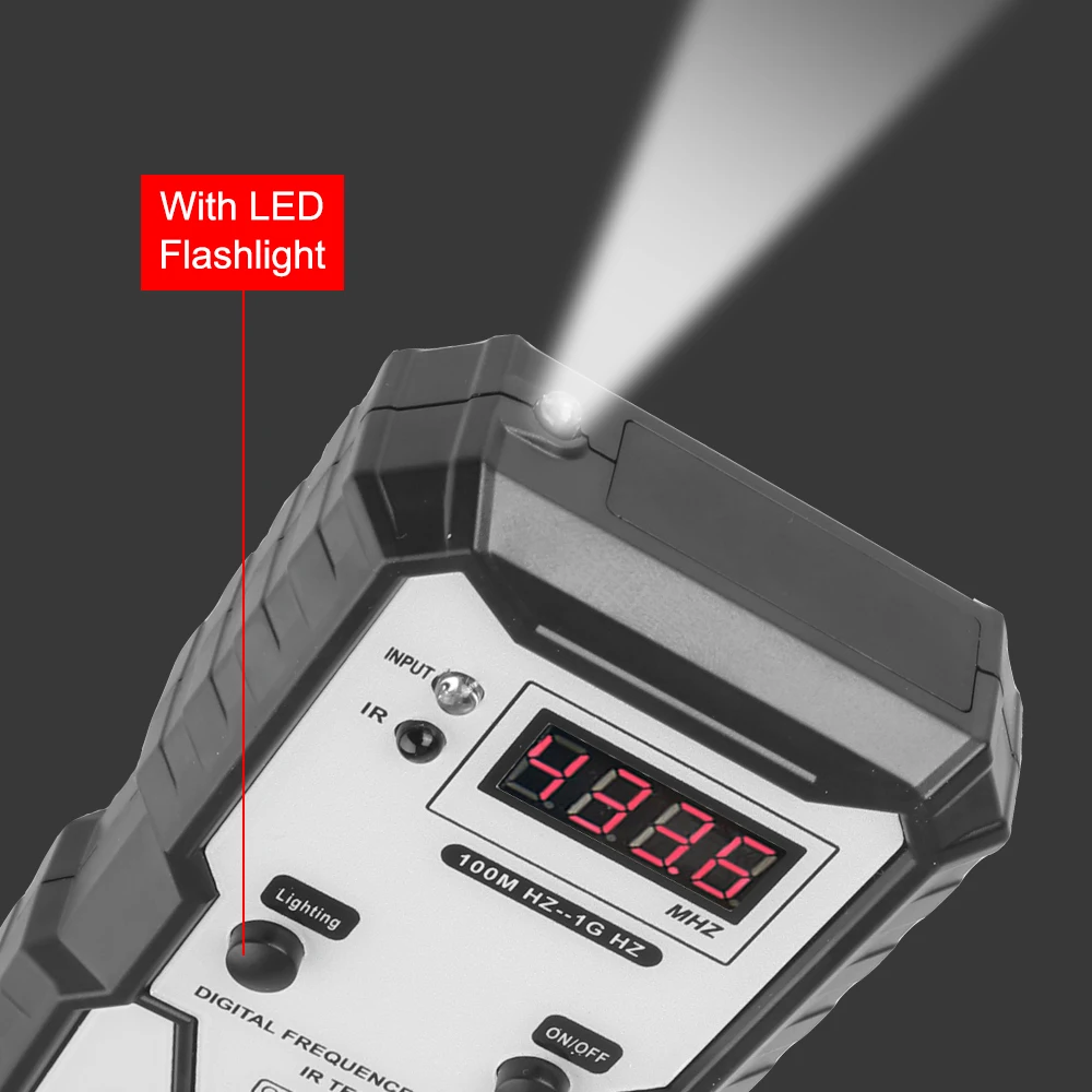 전자 IR 주파수 카운터 테스트 적외선 주파수 테스터, 자동차 키 리모콘용 측정기, 100M-1GHz