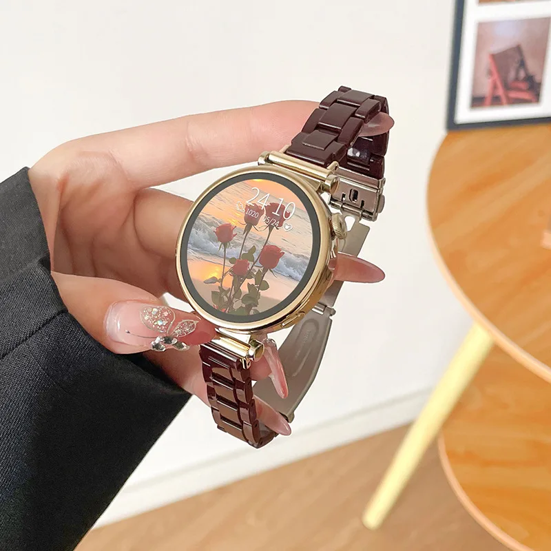 Rainbow Resin Watch Strap - Clear Strap Bracelet Accessory in 18mm, 20mm, and 22mm