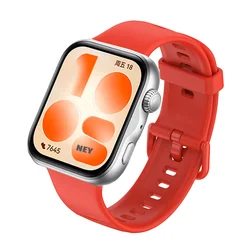 Sport Silicone Replacement Wristband for Huawei Watch Fit - Original Strap in Vibrant Colors (5 red)