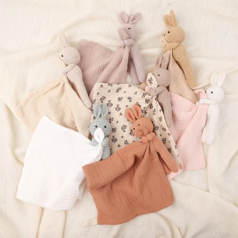 Calming Baby Sleep Cloth Soft Infant Soothing Small Blanket Breathable Comforter for Toddlers Lovely Companion A2UB