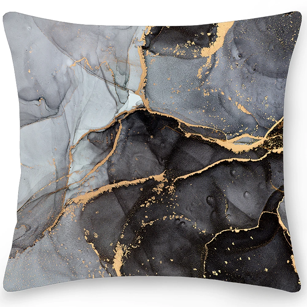 

Watercolor Marble Double Side Print Polyester Pillowcase Home Decor Pillowcase Car Sofa Cushion Cover Home Decor Pillowcase