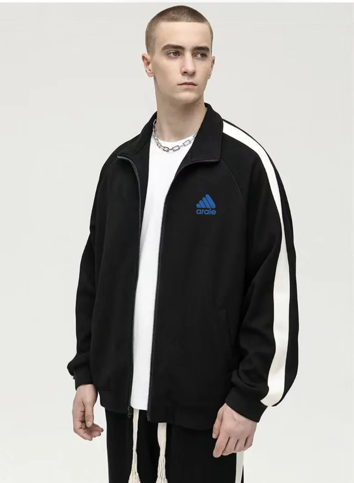 thumbnail image 1 of Chaqueta deportiva para hombre, conjunto de otoño e invierno, ropa informal de moda con estampado de alta gama, estilo hooligan, tienda única para hombres, 1 of 5
