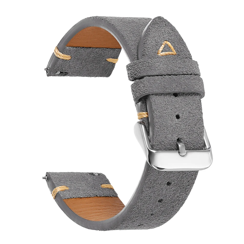 Soft Suede Calfskin Quick Release Watch Strap - Business Bracelet