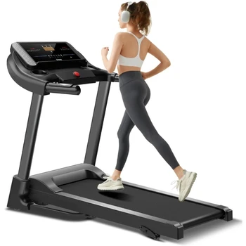 Fitness Home Auto-Folding Incline Treadmill with Pulse Sensors, 3.0 HP Quiet Brushless, 8.7 MPH, 300 lbs Capacity 1