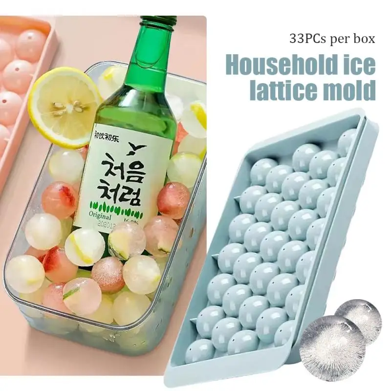 Bolo Hockey Round Rombo Ice Mold Ice Boll Tray Maker Plastica Ice Mold Ice Ball Mold Food Grade Mold Kitchen Gadge
