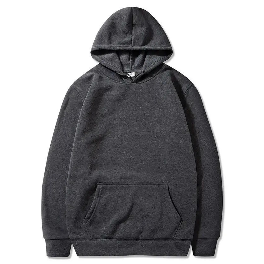 Autumn  Hoodie Hooded Men's Multi Color Loose Top Men's Couple Sportswear Solid Color Hoodie Winter Plush Casual Clothing