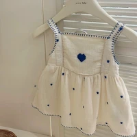 Nouvelle Robe d'été pour Fille, Style Brodé avec Bretelles, Robe en Dentelle Style Vacances à la Plage 3
