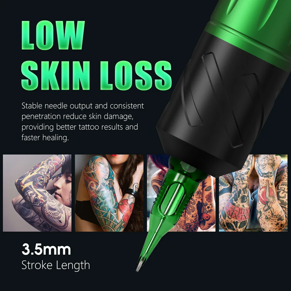 Tattoo Kit T-Rex Rotating Tattoo Machine Wireless Tattoo Machine Pen LED Digital Display 3.5mm Stroke Tattoo Power Tattoo Kit - 5