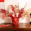 Joyful red heart-shaped ceramic vase with a sense of luxury, Instagram style, high aesthetic value, flower vase, home decoration 3