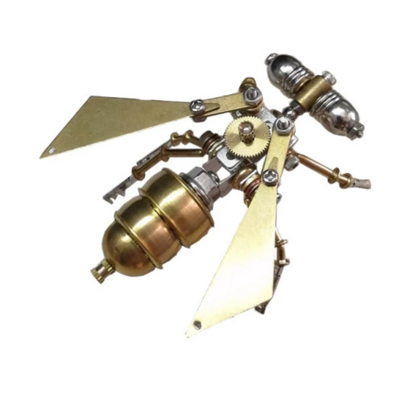 Steampunk Mechanical Insects DIY Metal Assembly Small Insect  Ant Flying Dragonfly Bee Model Kits 3D Puzzles Toy for Kids Adults 2