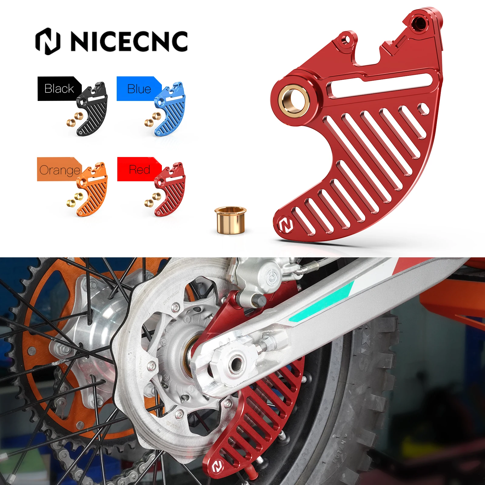 

For GasGas EC 300 250 250F 350F EX MC 125 250 300 250F 350F 450F 2021-2024 Rear Brake Disc Guard Protector Brembo Magura Braktec