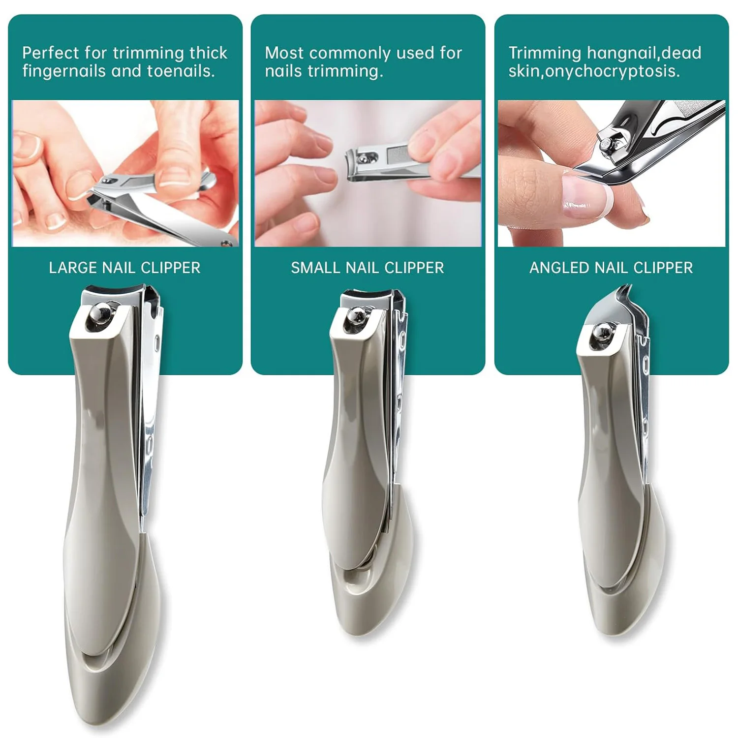 Anti Splash Stainless Steel Fingernail Clippers Cutter Manicure Tools Bionics Design Nail Trimmer Nail Clipper Set Nail Clipper Nail Care Kit Nail Scissors Set Nail Clippers Manicure Set Manicure Sets Manicure Nail Clipper Set Nail Clippers Kit