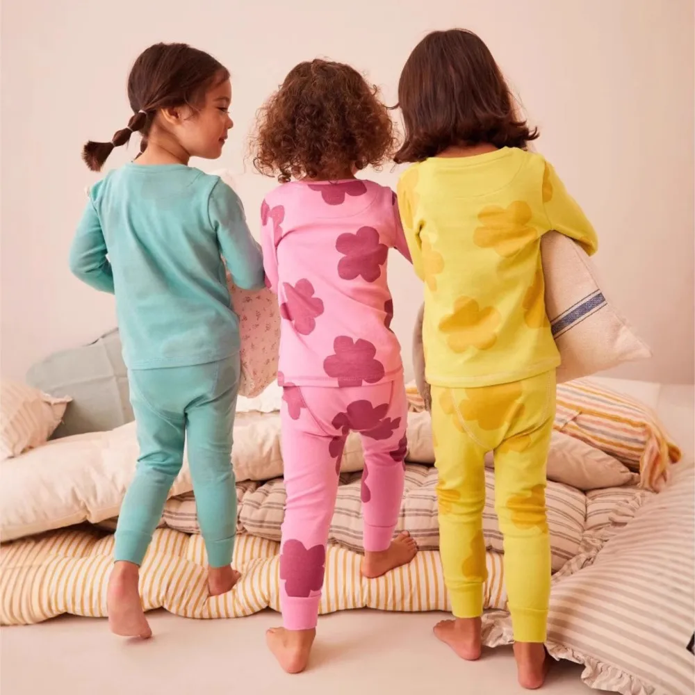 Baby Girls Pajamas Sets Kids Animal Tops+Pant Underwear Suit Sleep Wear New Pyjama 2025 Spring Autumn Children's Pjs Clothing