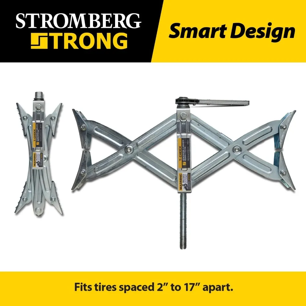 JBP-T217.2 Tandem Axle T-Chock - RV Wheel Chock - Camper Wheel Chock Stabilizer Scissor - T-Chocks for RV 2