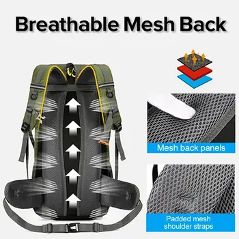 Classic Multifunctional Hiking Backpack Men Outdoor Sport Travel Backpack Bag Women 50L High Capacity Hiking Climbing Backpack 3