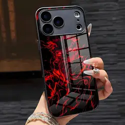 Jujutsu Kaisen Premium Glass Phone Case for iPhone 15 Plus (Black1)