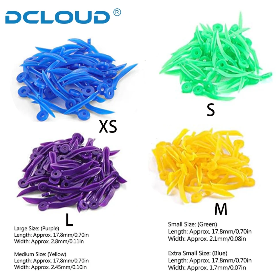 Conservativa: Cunei In Plastica A Wedge - Kit Completo 200 Pz Assortiti 50 Per Misura 15525 - Foto 2