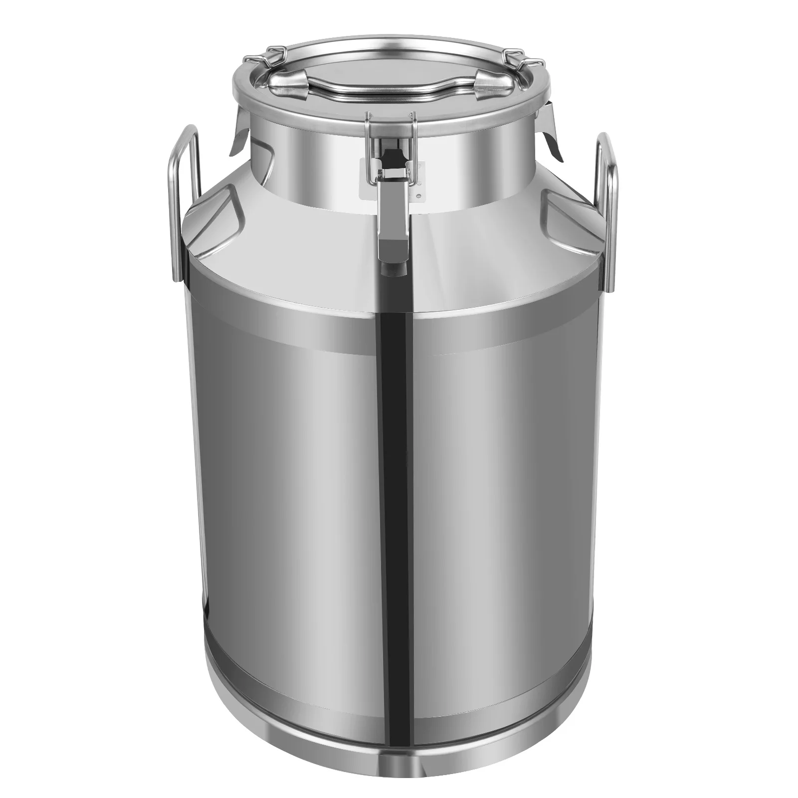 Milk Can 60L/15.8Gallon Stainless Steel Milk Jug Universal Airtight Metal Bucket with Lid, for Liquids and Solid