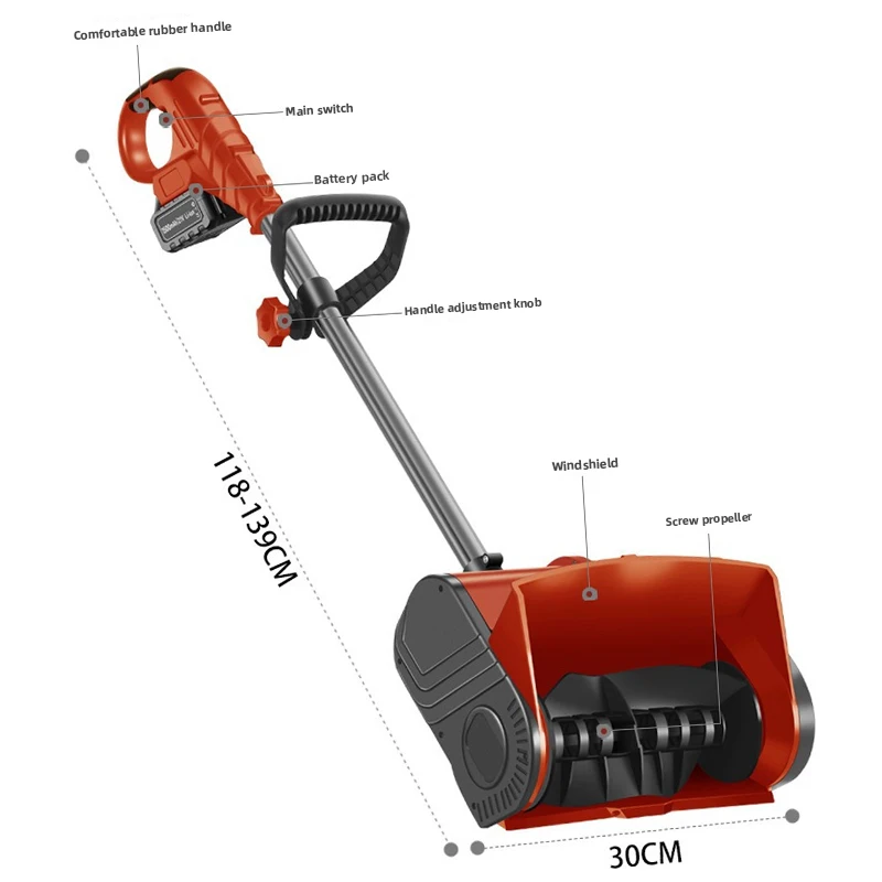 20V Electric Handheld Snow Blower 3