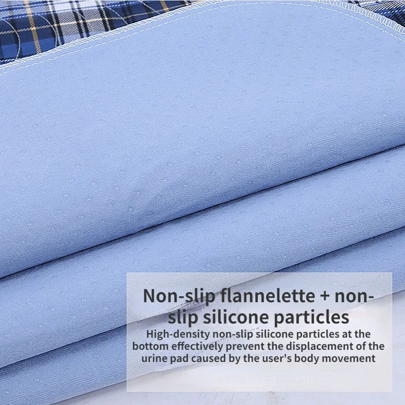 Couche-Culotte Imperméable et Lavable en Coton Respirant Antidérapant, Polymères Urinaires en Silicone pour Enfant et Adulte