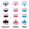 20Sets T5 Heart Snap Buttons 12MM KAM Plastic Press Buttons for Clothes Stud Fasteners DIY Kids Diapers Bags Garment Accessories 4