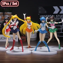 Sailor Moon Anime Figure Set - 5-Piece Kawaii Doll Collection (5Pcs-Set)