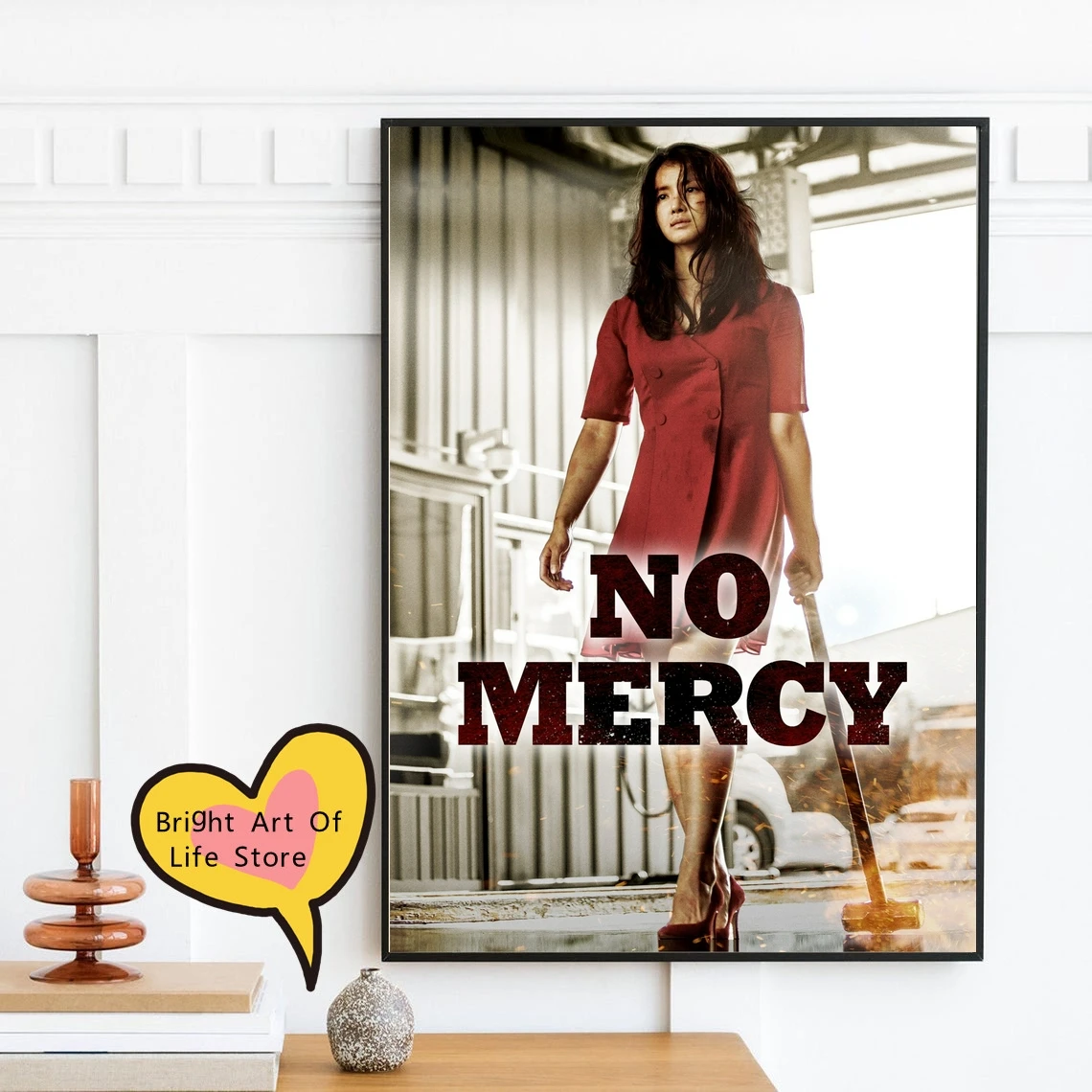 

No Mercy (2019) Movie Poster Cover Photo Print Canvas Wall Art Home Decor (Unframed)