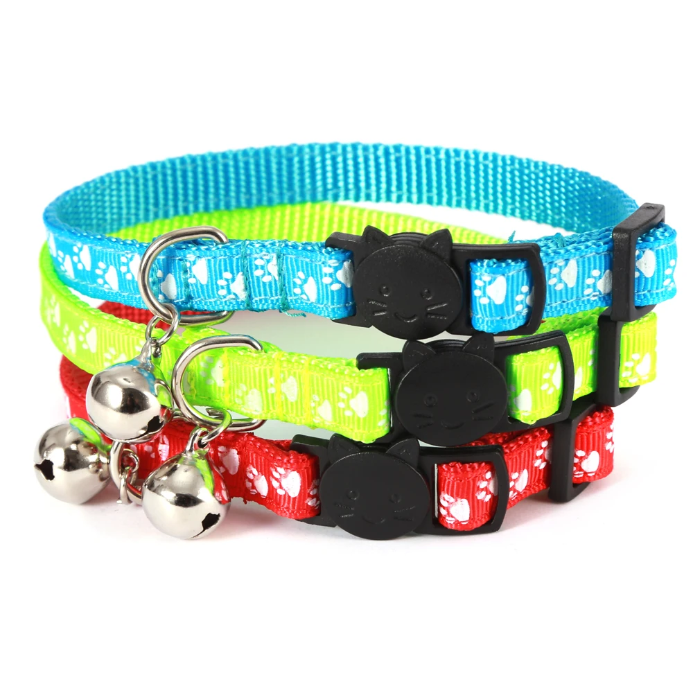 Glow at Night Claws Cat Collar Pet Collars Noctilucence Cats Necklace Reflective Material Adjustable Collar Pet Accessories 3