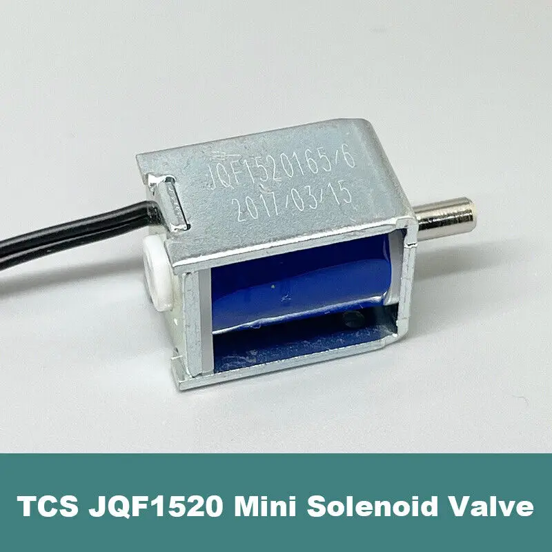 

DC 6V TCS JQF1520 Micro Electric Solenoid Valve Air Valve N/O Normally Open Monitor for Sphygmomanometer