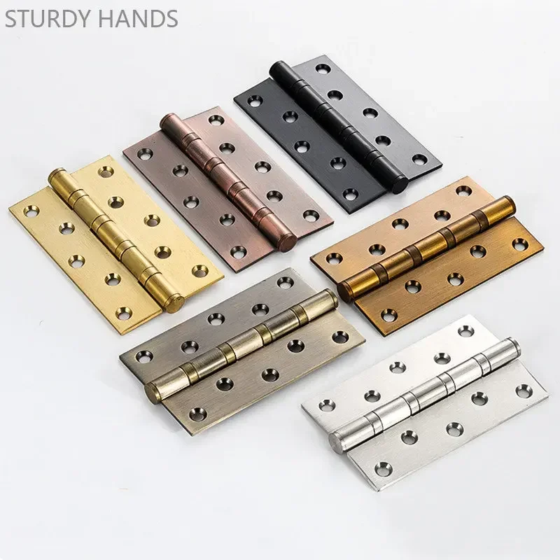 4/5 Inches Stainless Steel Silent Bearing Hinge High Quality Thickened Furniture Hinge Kitchen Cabinet Door Hinges Home Hardware