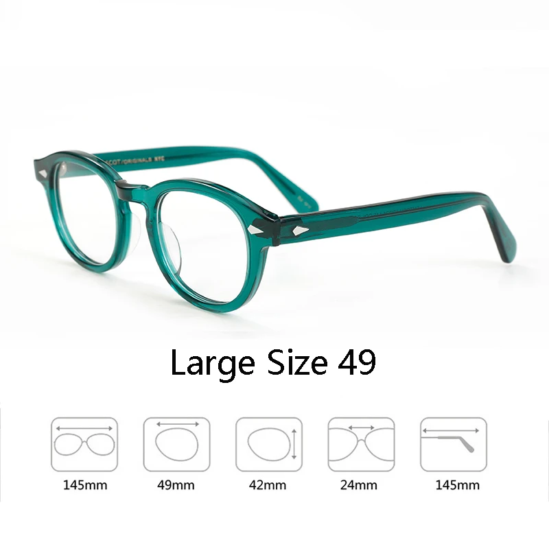 Men's Spectacle Frame Johnny Depp Lemtosh Style Glasses Transparent Lens Brand designer Computer Male Round Vintage Eyeglasses
