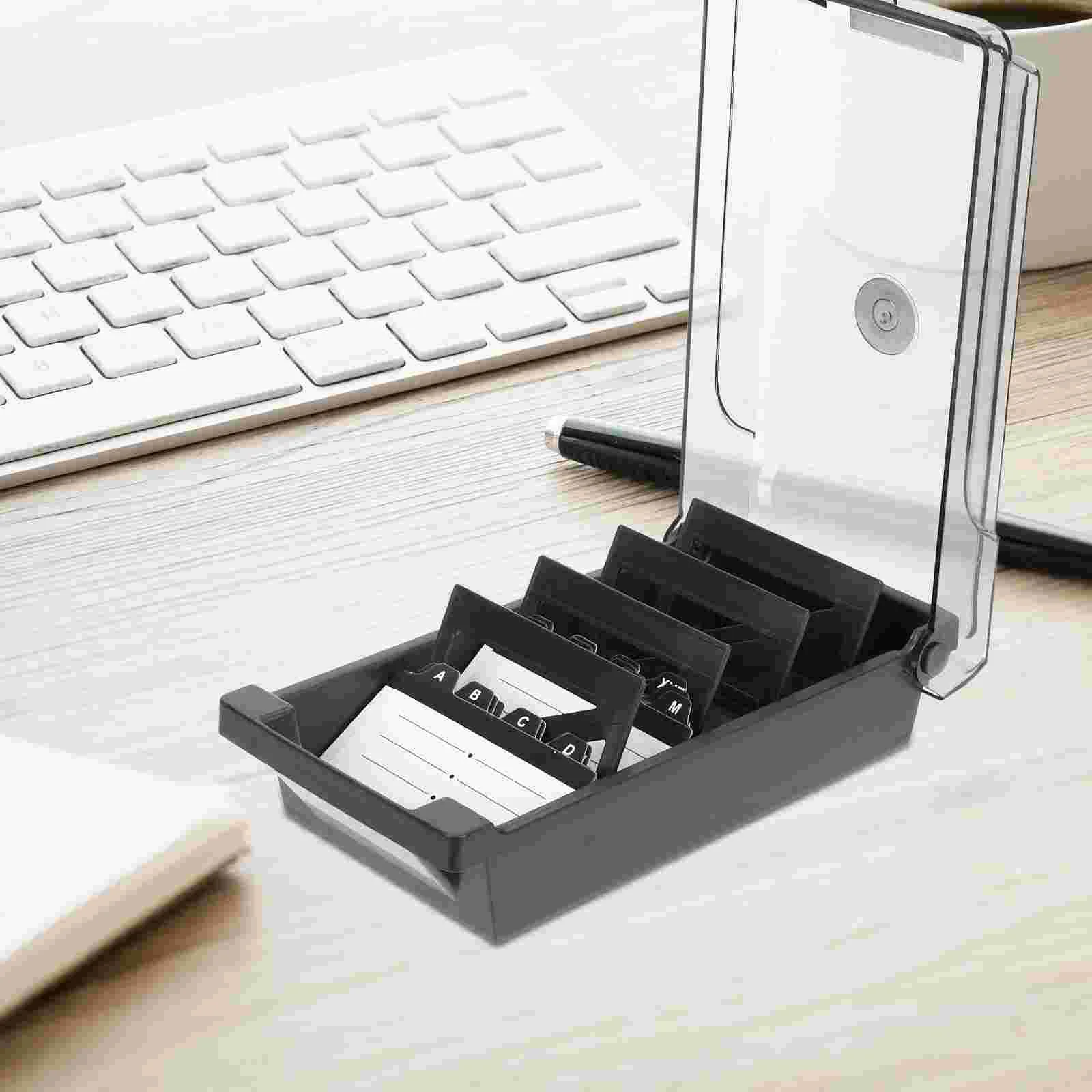 

Index Cards Case Business Holder Organizer Pictures Box Calling Container Visiting Stand Desktop