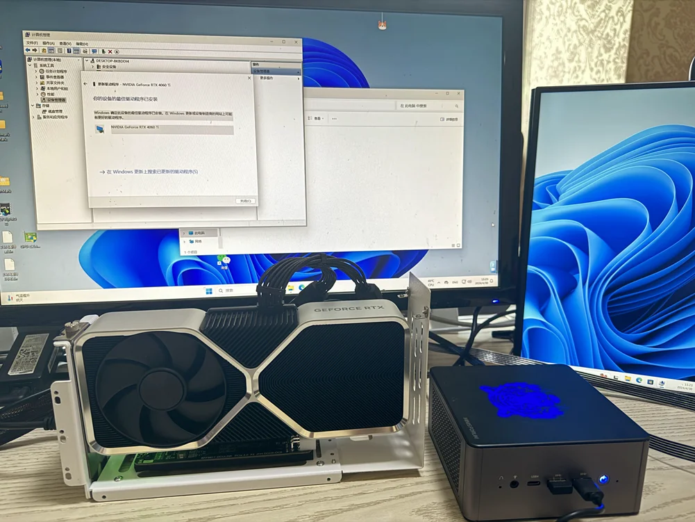 Sff8611 oculink m.2 nvmeラップトップ、ega、金属ケース、外部