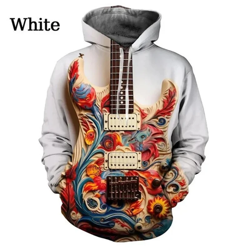 thumbnail image 1 of Sudadera con capucha con estampado 3D de instrumento musical divertido, sudadera con capucha de estilo hip hop callejero, divertida y con personalidad, sudadera informal y genial, 1 of 5