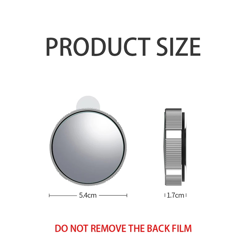 2PC Suction Cup Car Blind Spot Mirror 360 Degree Wide Angle