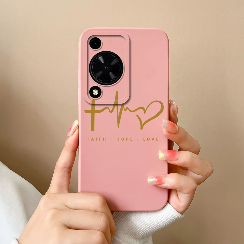 Colorful Love Heart Liquid Durable Shockproof Phone Case