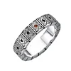 Poker card ring, men's trendy square, red heart, spade, and peach ring, high-end original design 5