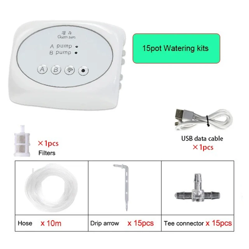 WiFi Automatic Watering System, Adjustable Drip Irrigation Kit, Timed Watering Device for Balcony Garden Potted Plants - 6