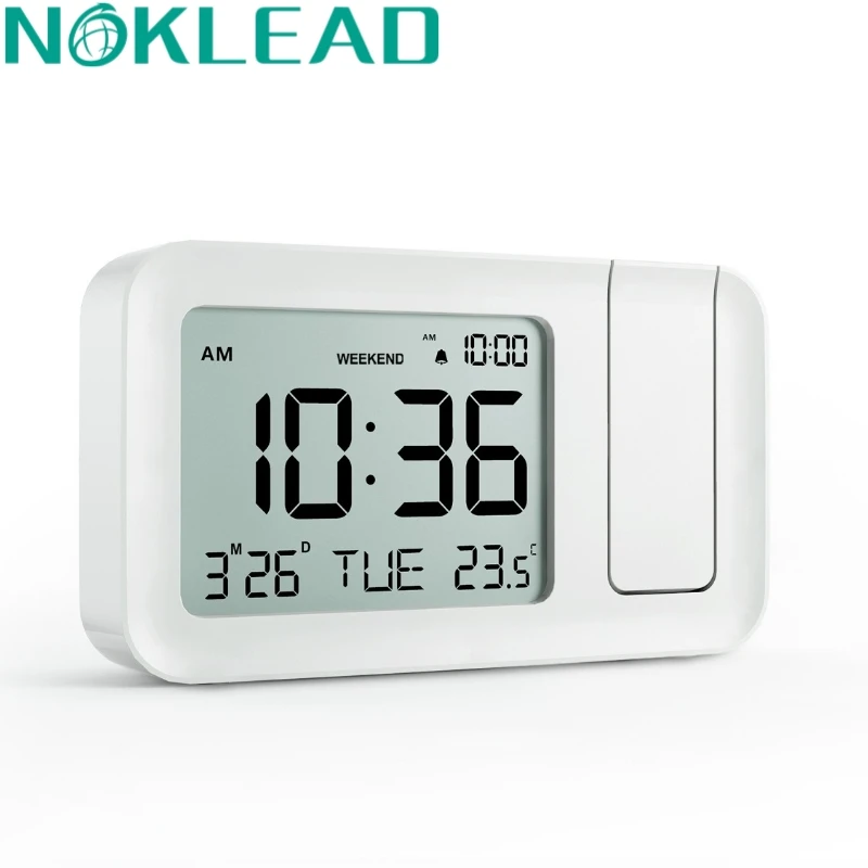 NOKLEADHomeLEDDigitalProjectionAlarmClockUSBElectronicCeiling