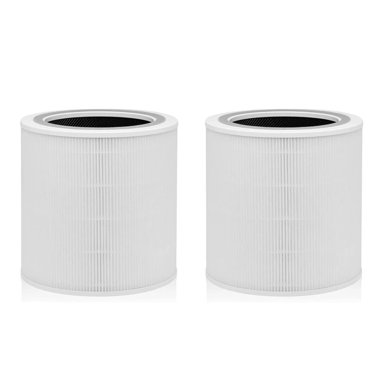 

2X Replacement Filter For Levoit Air Purifier Core 400S Part Core 400S-RF,H13 HEPA 360°Filtration 5 Layers 3 In 1 Filter
