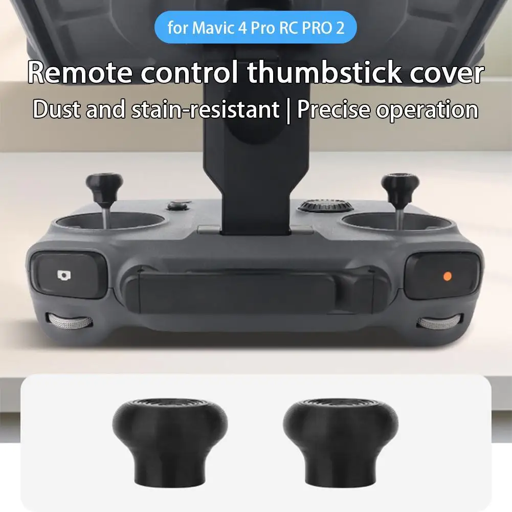 Protection TPU Noire pour joystick DJI RC PRO 2, installation facile sur la manette.