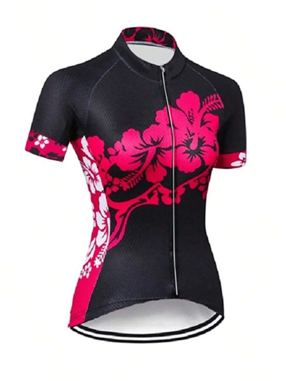 Women's Cycling Jersey Short Sleeve Bike Shirts Full Zip Bicycle Biking Tops Road Mountain Riding with Pockets