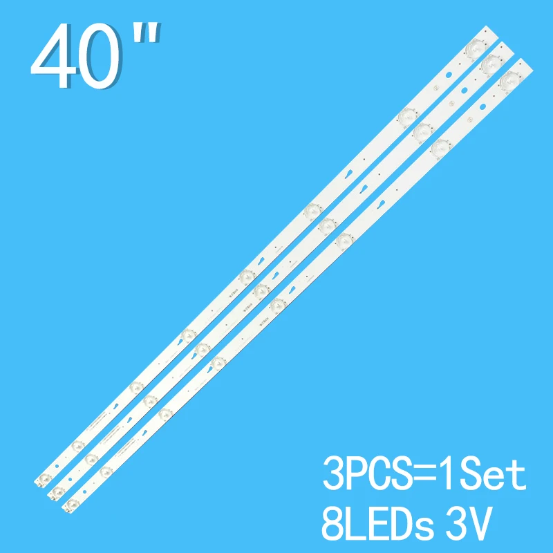 780MM 3PCS LCD TV Strip For T40D16SF-01B 40L1600C 40L2600C TH-40D400C JL.D40081330-020DS-M CRH-ES40WWB303008035ADREV1.1