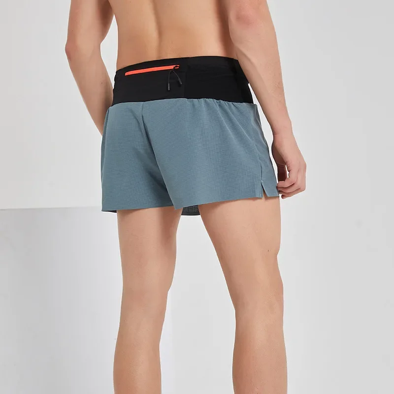 Men's Running Shorts Breathable Dry Fit Racing Mesh Casual Fitness Pants Multi-Pocket Off-Road Jogging Short Pants Summer
