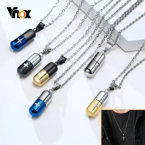 Vnox 홀로우 알약 목걸이: 시간의 흐름 속에 사랑을 담아 추천