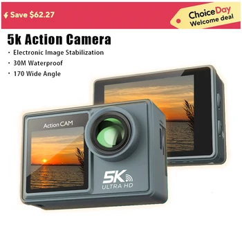 5K/4K Action Camera – WiFi Sports Video Cam with Stabilizer 1