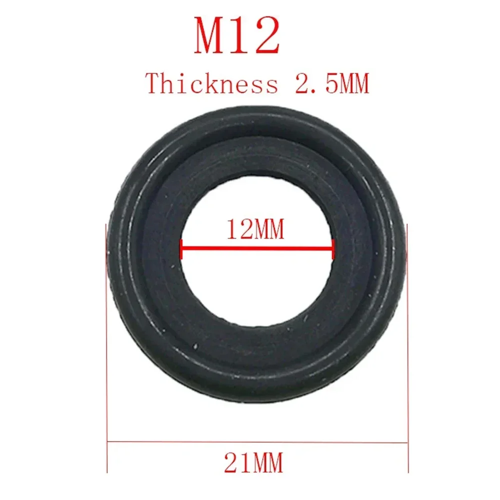 10x M 12/Oil Drain Plug Gasket 11mm Rubber Sealing Oil Drain Gaskets Washer Oil Pan Sealer Replacement 12616850 oil drain plug gasket