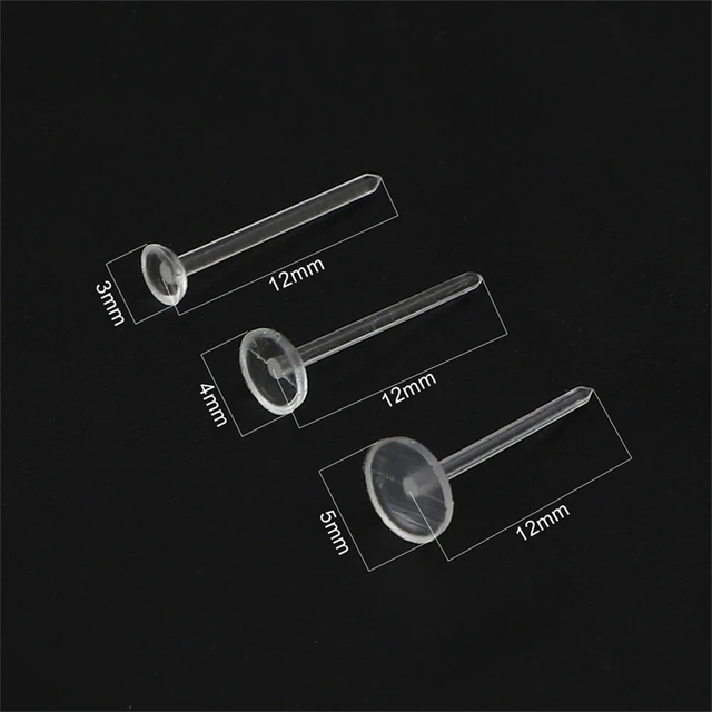 20 Fermagli Per Orecchini In Silicone Ipoallergenico - Trasparenti, 9.6x7.5mm, Per Orecchini Pendenti - Foto 9